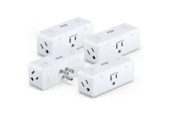 4-Pack KMC 3 Outlet Wi-Fi Smart Plugs