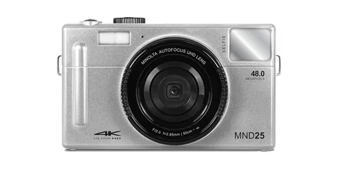 (NEW) Minolta MND25 48 MP Autofocus / 4K Ultra HD Camera w/Selfie Mirror