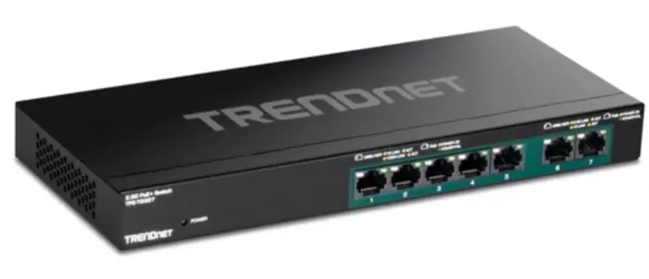 7-Port TRENDnet Multi-Gig PoE+ Switch