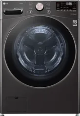 LG 4.5 Cu. Ft. Smart Front Load Washer – Black Steel