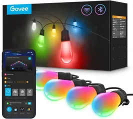 [PRIME] 96' Govee Smart Outdoor RGBIC Warm White String Lights