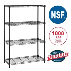  4 Shelf Wire Shelving Unit Garage BestOffice