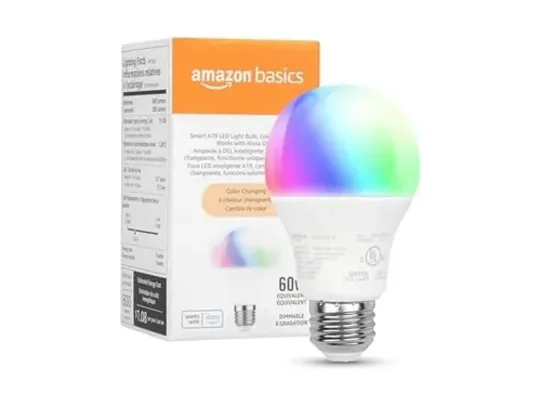 Amazon Basics Smart A19 LED Light Bulb