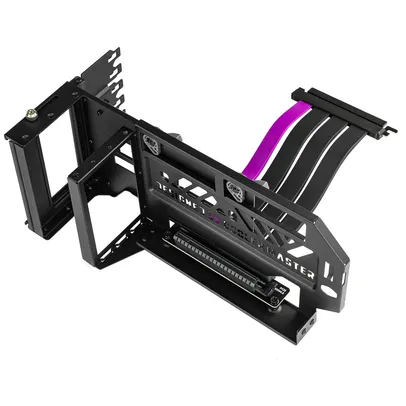 Cooler Master MasterAccessory Vertical GPU Card Holder Kit V3 Black, Premium Riser Cable PCI-E 4.0 x16-165mm, PCIe 3.0 Compatible