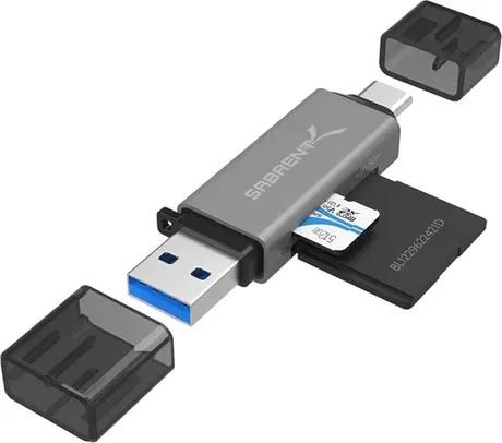 Sabrent USB 3.0 & USB Type-C OTG Memory Card Reader