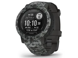 Garmin Instinct 2 Camo Edition 45mm Rugged GPS Smartwatch, Graphite Camo