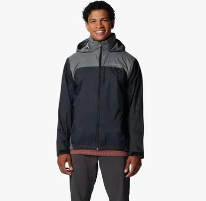 Columbia Mens Glennaker Lake Ii Rain Jacket (2XL Only, Black/Grey)