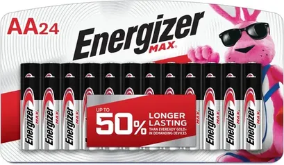 24-Count Energizer Max AA Alkaline Batteries