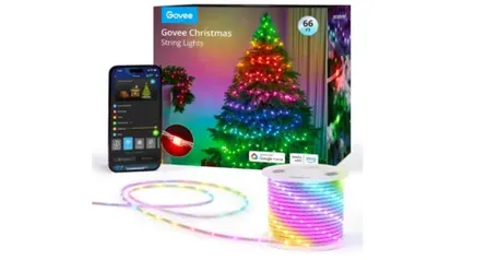 66' Govee Smart RGBIC 200LED Christmas Lights