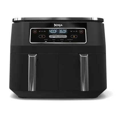 Ninja Foodi 4-in-1 8-Quart 2-Basket Air Fryer with DualZone Technology, Black