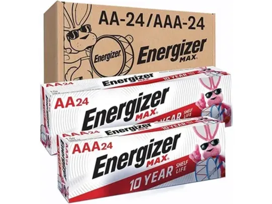 Energizer 24-Ct Max AA Batteries & 24-ct Max AAA Batteries Combo Pack