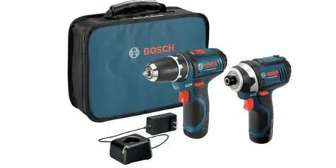 Bosch 12V Max Li-Ion Drill/Driver & Impact Driver Combo Kit w/ 2x 2Ah Batteries