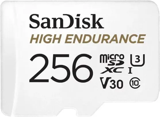 [PRIME] 256GB SanDisk High Endurance U3 V30 UHS-I microSDXC Memory Card w/ Adapter