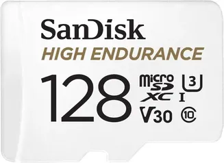 SanDisk 128GB High Endurance Video MicroSDXC Card with Adapter