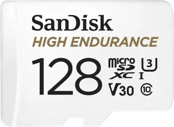 SanDisk 128GB High Endurance Video MicroSDXC Card with Adapter