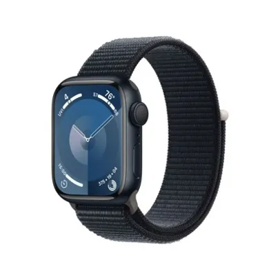 45mm Apple Watch Series 9 GPS w/ Aluminum Case & Sport Loop (Midnight)