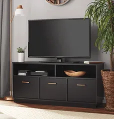 Mainstays 3-Door TV Stand Console for TVs up to 50", Blackwood Finish