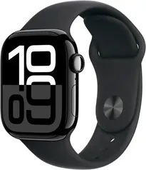 Apple Watch Series 10 (GPS) 42mm Aluminum Case with Black Sport Band - S/M - (2024)