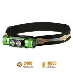 H25A Rechargeable Headlamp 2400 Lumens - IP66 Waterproof