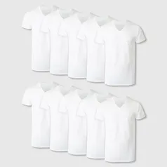 Hanes Men's V-Neck Undershirt 10pk - White