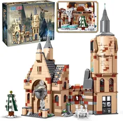 Harry Castle Clock Tower Building Toy Set with Dumbledore Office Building Educiro