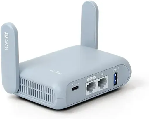 GL.iNet GL-MT3000 Beryl AX Pocket-Sized Wi-Fi 6 Wireless Travel Gigabit Router