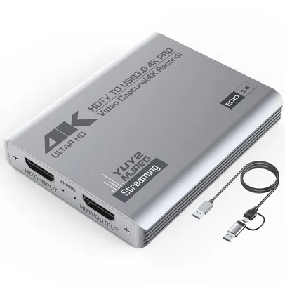 Duomigo USB 3.0 4K HDTV Video Capture Card with Loop-Out