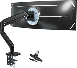 Ultrawide Monitor - Single Monitor Mount, Full Motion Single Desk Mount Stand, Black (50% Coupon avaiable)