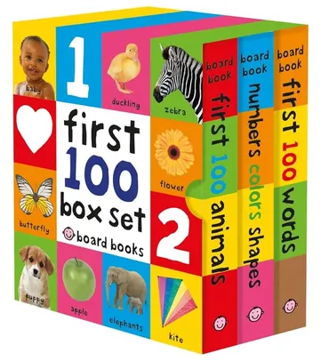 3-Book First 100 Baby Board Book Box Set