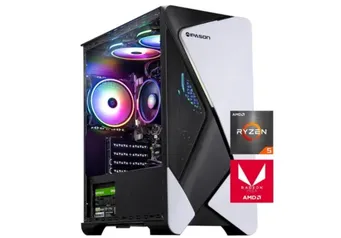 IPASON Gaming Desktop - AMD Ryzen 5 5600GT (6 cores, 4.6GHz)