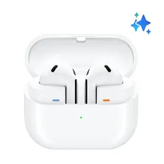 Samsung Galaxy Buds3 Bluetooth Earbuds with Charging Case, White