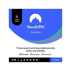 1 year of NordVPN Complete for 10 Devices