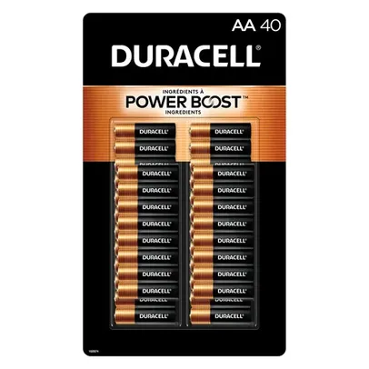 Duracell Coppertop Alkaline AA Batteries, 40-count