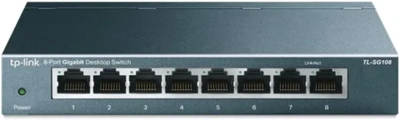 8-Port TP-Link Gigabit Unmanaged Ethernet Network Switch (TL-SG108)