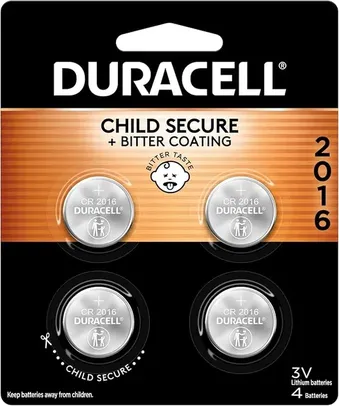 4-Count Duracell CR2016 3V Lithium Battery