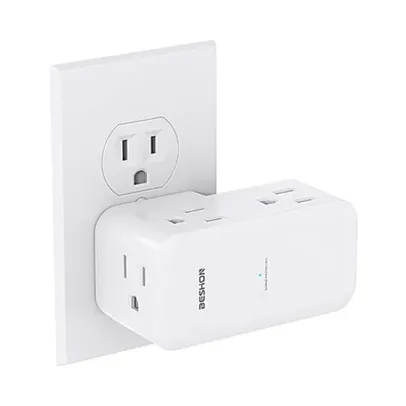 Beshon 6-port Surge Protector / Outlet Extender