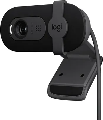 Logitech Brio 101 1080p FHD USB Webcam w/ Mic, Privacy Shutter, Auto-Light Balance