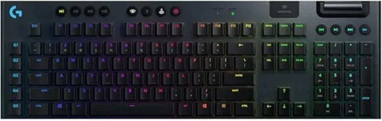 Logitech G915 LIGHTSPEED RGB Mechanical Gaming Keyboard w/ Advanced Wireless & Tactile Key Switches